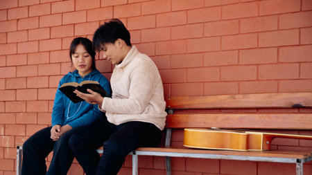 Close up christians hands pray to God with spiritual faith on holy bible in church religion worship prayer ask god bless pray grace jesus believe Christianity religion prayer holy worship.の写真素材