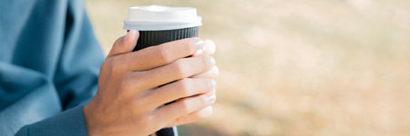 Business concept of cafe focuses on nurturing coffee in harmony with nature, organic seed create...