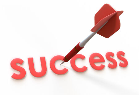 red arrow and success textの写真素材