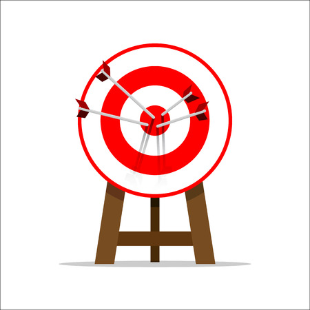 target goals vector success business strategy concept iconのイラスト素材