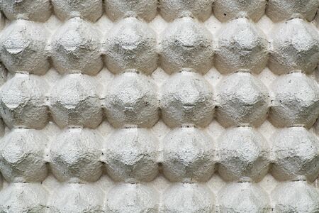 Close up and detailed of paper eggs container box texture background. Shock absorbation for egg...
