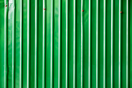 Green Zinc Metal Plate in Outdoor Construction Work Site for Background.の写真素材