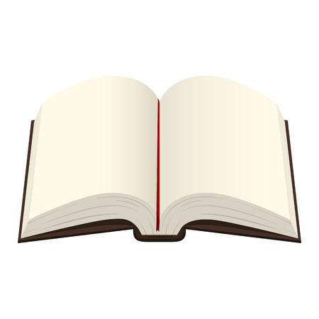 Opened Thick Bible Book isolated on White Background.のイラスト素材