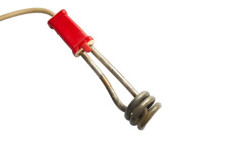 Used Electronic Heater Mini Boiler, Immersion Heater Water Boiler for the Traveller. Clipping Path...