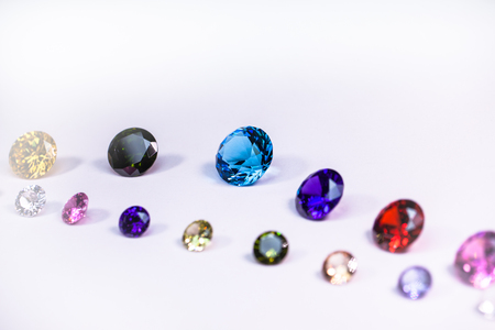 bluel diamond  in white flannel on the ice smokeの写真素材