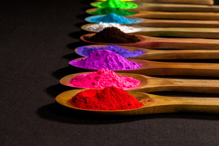 powder paint is a natural color that humans use.の写真素材