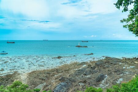 Ao Samae San is a harbor that shelters waves and storms. Cargo and fishing boats are therefore...