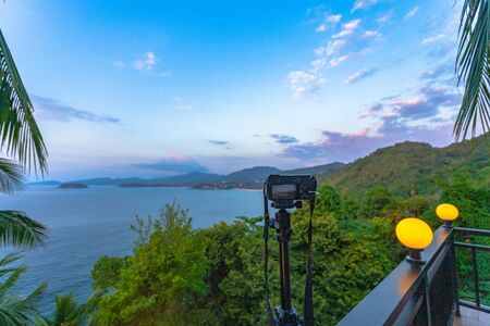 3 beach viewpoint are the most popular landmarks in Phuket. can see Kata Noi beach Kata beach and Karon beach. Pu island is in the middle between Kata beach Karon beachの写真素材
