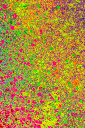 The top view of the colors on the floor of the various colors that are stacked together in layers looks beautiful and dimensional.
The concept of the image that compliments about color.の写真素材