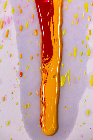 Freeze motion of color exploding. 

Creating works by real hands, not added with computer graphics.の写真素材