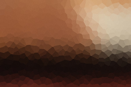 Brown abstract background, polygon pattern, low poly style, vector illustrationの写真素材