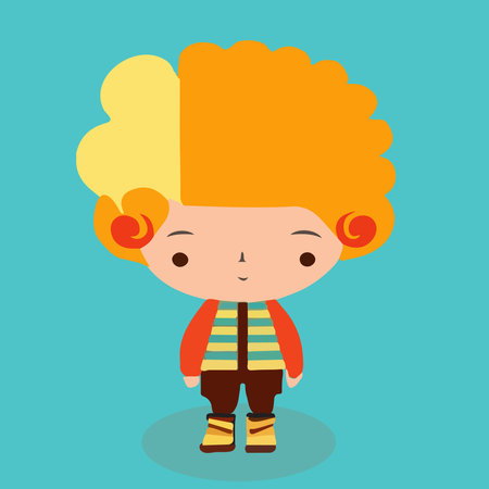 cute little boy design, vector illustration  graphic.のイラスト素材