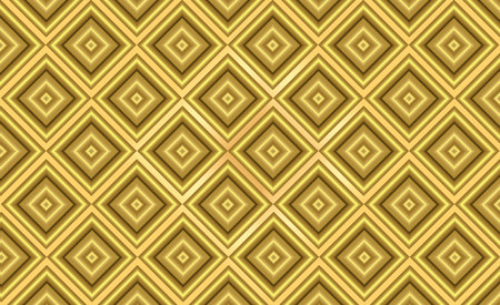 Seamless pattern with golden rhombuses. Vector illustration.