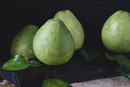 Fresh Pomelo Fruitsの写真素材