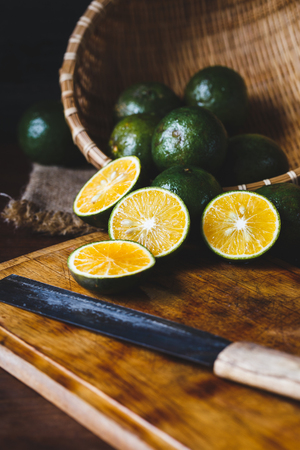 Fresh Orange Slicesの写真素材