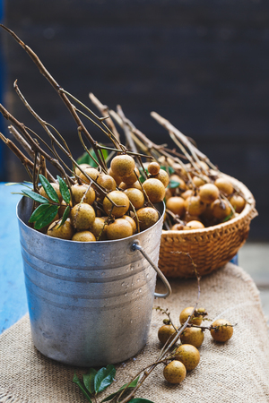 Fresh Longan Fruits from Viet Namの写真素材