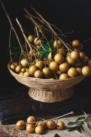 Fresh Longan Fruits from Viet Namの写真素材