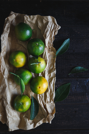 Green Mandarinsの写真素材