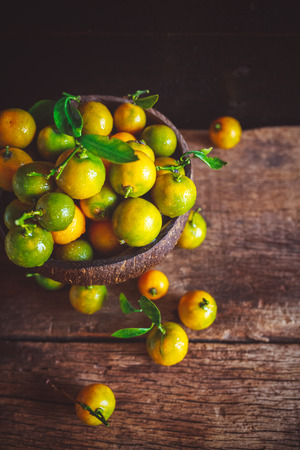 Fresh Kumquat Fruitsの写真素材