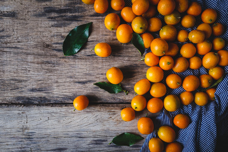 Fresh Kumquat Fruitsの写真素材