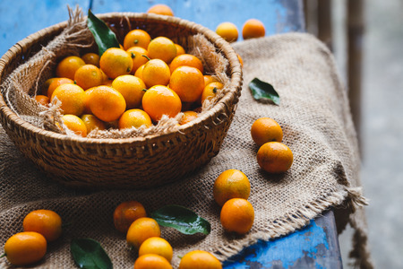Fresh Kumquat Fruitsの写真素材