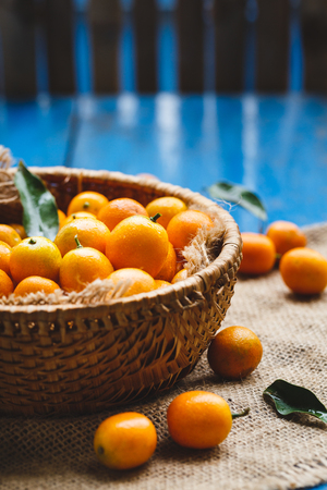 Fresh Kumquat Fruitsの写真素材