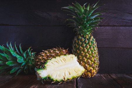 Fresh PineApplesの写真素材