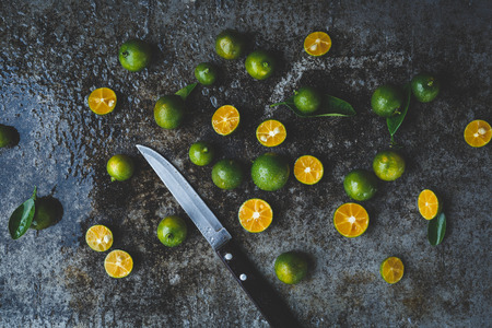 Fresh Kumquat Fruitsの写真素材