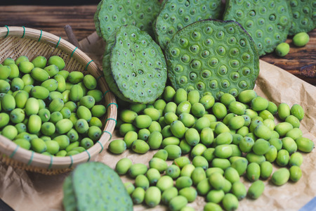 Lotus seedsの写真素材