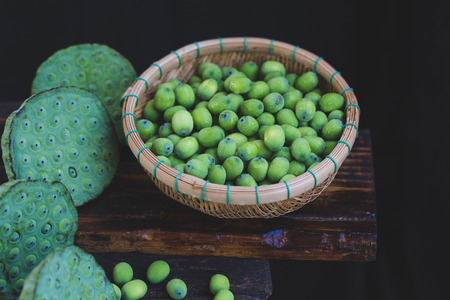 Lotus seedsの写真素材