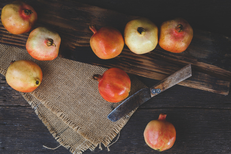Fresh Pomegranatesの写真素材