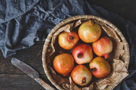 Fresh Pomegranatesの写真素材