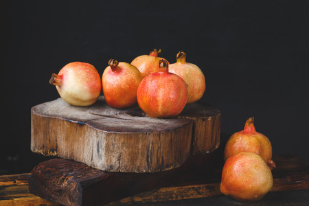 Fresh Pomegranatesの写真素材
