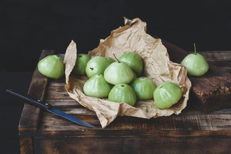 Fresh mountain apples from Vietnamの写真素材