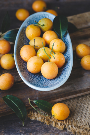 Marian plum fruitsの写真素材