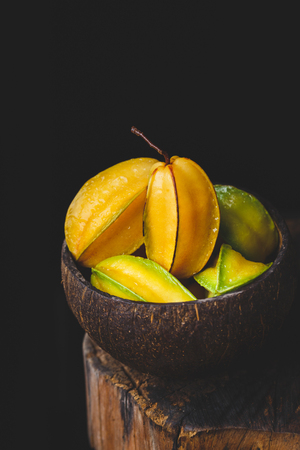 Fresh starfruitsの写真素材