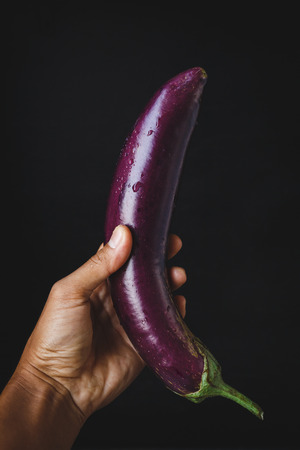 Fresh eggplantの写真素材