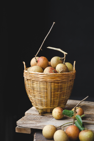 Fresh longan fruitsの写真素材