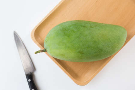 Big green mango- Healthy fruitの写真素材