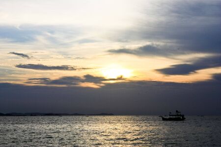 The sun has say good byeの写真素材