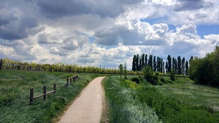 amazing natural landscape with hdr from italy, painting style