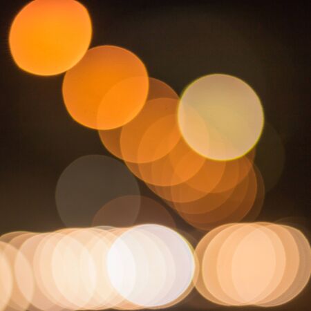 Bokeh caused by car lights.の写真素材