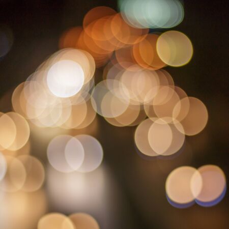Bokeh caused by car lights.の写真素材