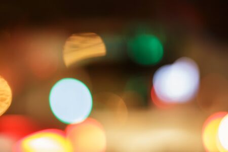 Bokeh caused by car lights.