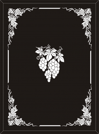 grape frameのイラスト素材