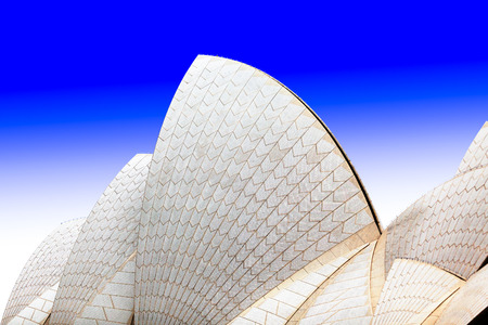 Close-up of the Sydney opera house roofのeditorial素材