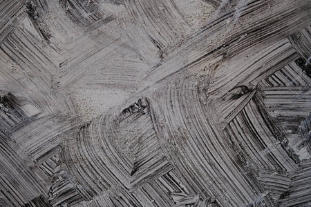 Cement bare wall have gray color and black of the brush pattern. Loft Interior Design.の写真素材