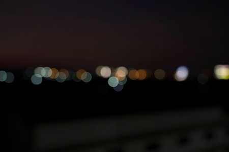 Bokeh colorful at night time.の写真素材