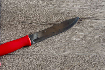 kitchen objects on a brown texture.の写真素材