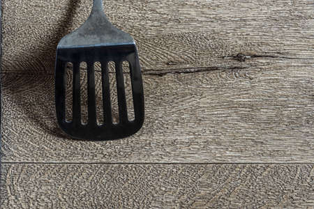 kitchen objects on a brown texture.の写真素材